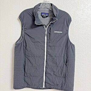 Patagonia Nano Puff Vest Gray Insulated Lightweight Mens Large